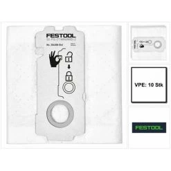 Festool SELFCLEAN SC-FIS-CT MINI/MIDI-2/10 Set De Sacs Filtres ( 204308 ) Pour Aspirateurs CT MINI Et CT MIDI à Partir De L'année De Fabrication 2019 - 10 Pièces