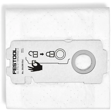 Festool SELFCLEAN SC-FIS-CT MINI/MIDI-2/10 Set de Sacs filtres ( 204308 ) pour aspirateurs CT MINI et CT MIDI à partir de l'année de fabrication 2019 - 10 pièces Festool SELFCLEAN SC-FIS-CT MINI/MIDI-2/10 Set De Sacs Filtres ( 204308 ) Pour Aspirateurs CT MINI Et CT MIDI à Partir De L'année De Fabrication 2019 - 10 Pièces -Aspirateur et sac Soldes 14162226 3