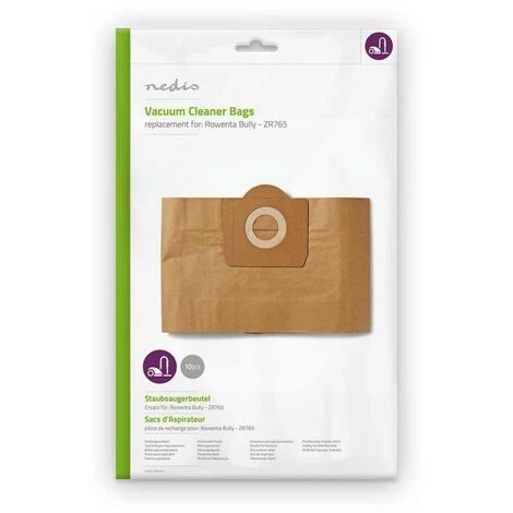 NEDIS Lot 10 x Sac d'Aspirateur Convient pour Rowenta Bully - ZR765 NEDIS Lot 10 X Sac D'Aspirateur Convient Pour Rowenta Bully - ZR765 -Aspirateur et sac Soldes 14794580 1