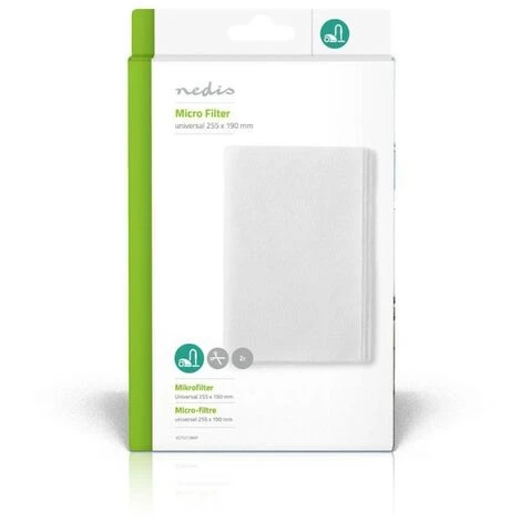 NEDIS Micro-Filtre Universel d'Aspirateur 255 x 190 mm NEDIS Micro-Filtre Universel D'Aspirateur 255 X 190 Mm -Aspirateur et sac Soldes 14795195 2