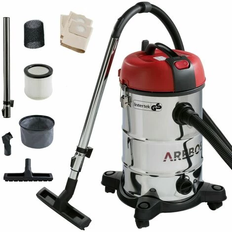 AREBOS Aspirateur Industriel | Aspirateur Eau et Poussière | Aspirateur Sec et Humide | 1800W | 30L | acier inoxydable - noir/rouge AREBOS Aspirateur Industriel | Aspirateur Eau Et Poussière | Aspirateur Sec Et Humide | 1800W | 30L | Acier Inoxydable - Noir/rouge -Aspirateur et sac Soldes 16033473 1