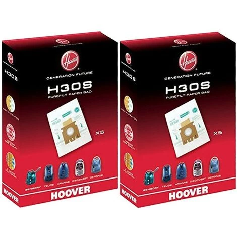 Lot de 10 sacs H30S pour aspirateur Hoover Lot De 10 Sacs H30S Pour Aspirateur Hoover -Aspirateur et sac Soldes 16425733 1