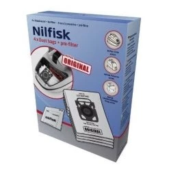 LOT DE 2 BOITE DE 4 SACS AVEC PRÉ-FILTRE POUR ASPIRATEUR NILFISK ADVANCE