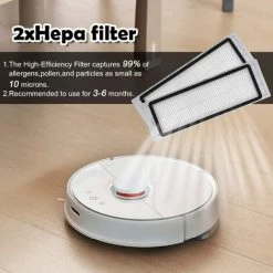 AGPTEK Kit D'accessoires 16 Pièces De Rechange Pour Aspirateur Xiaomi, Compatible Avec Les Roborock S55 S51 S50 S5 Max Et Roborock S6 De Xiaomi -Aspirateur et sac Soldes 18961074 3