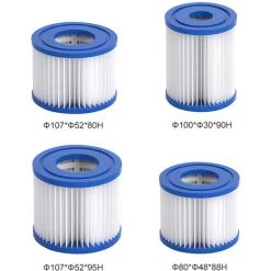 ASUPERMALL Piscine Filtre Cartouches Pour Intex Type D Filtre A Cartouche Piscine Epurateurs Remplacement, 1.07X5.2X9.5Cm -Aspirateur et sac Soldes 23396786 4