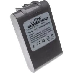 Vhbw Batterie Compatible Avec Dyson SV06, SV07, SV09, V6, V6 Absolute, V6 Animal Pro Robot électroménager (2000mAh, 21,6V, Li-ion)