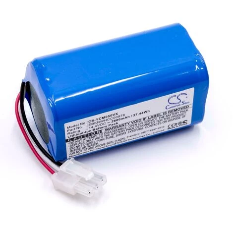 vhbw Batterie compatible avec iCLEBO ARTE YCR-M05, POP YCR-M05-P, Smart YCR-M04-1 aspirateur, robot électroménager (2600mAh, 14,4V, Li-ion) Vhbw Batterie Compatible Avec ICLEBO ARTE YCR-M05, POP YCR-M05-P, Smart YCR-M04-1 Aspirateur, Robot électroménager (2600mAh, 14,4V, Li-ion) -Aspirateur et sac Soldes 25180293 1