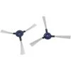 Vhbw 2x Brosse Latérale De Rechange Compatible Avec Rowenta Smart Force Essential Robot Aspirateur - Lot De Brosses De Nettoyage, Noir / Blanc / Bleu