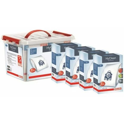 box hyclean 16 sacs + 4 filtres évacuation + 4 filtres moteur - boxgargn3d - miele Box Hyclean 16 Sacs + 4 Filtres évacuation + 4 Filtres Moteur - Boxgargn3d - Miele -Aspirateur et sac Soldes 25261093 1