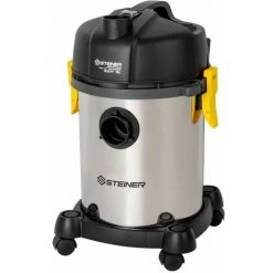 Aspirateur Eau Et Poussières Sans Sac Avec Fonction Souffleur - 1200W 18L Inox STEINER