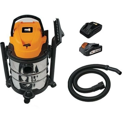 FEIDER Aspirateur eau et poussière sans fil - Cuve Inox 20 L FHAEP20V20 FEIDER Aspirateur Eau Et Poussière Sans Fil - Cuve Inox 20 L FHAEP20V20 -Aspirateur et sac Soldes 25457822 1