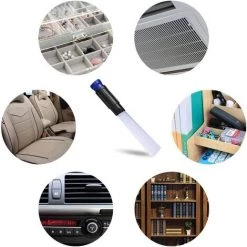 BEARSU Vacuum Cleaner Dust Dirt Remover Dust Daddy Universal Dust Brush Cleaner Vacuum Attachment Interface Tool As Seen On TV,Flexible Tube Cleaning Tool For Car,Corners, Pets, Drawers,Air Vents,Home -Aspirateur et sac Soldes 26185944 4