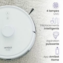 Robot Aspirateur Et Laveur AMIBOT Pure Laser Avec Cartographie Laser - White 4 Robot Aspirateur Et Laveur AMIBOT Pure Laser Avec Cartographie Laser - White -Aspirateur et sac Soldes 26385996 5