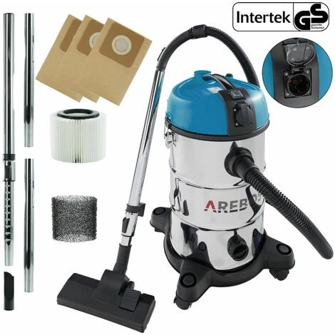 AREBOS Aspirateur Industriel | Aspirateur Eau et Poussière | Aspirateur Sec et Humide | 6en1 | 2300W | 30L | Acier Inoxydable | Fonction de soufflage | Bleu - Bleu AREBOS Aspirateur Industriel | Aspirateur Eau Et Poussière | Aspirateur Sec Et Humide | 6en1 | 2300W | 30L | Acier Inoxydable | Fonction De Soufflage | Bleu - Bleu -Aspirateur et sac Soldes 26673622 1