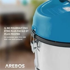 AREBOS Aspirateur Industriel | Aspirateur Eau Et Poussière | Aspirateur Sec Et Humide | 6en1 | 2300W | 30L | Acier Inoxydable | Fonction De Soufflage | Bleu - Bleu 4 AREBOS Aspirateur Industriel | Aspirateur Eau Et Poussière | Aspirateur Sec Et Humide | 6en1 | 2300W | 30L | Acier Inoxydable | Fonction De Soufflage | Bleu - Bleu -Aspirateur et sac Soldes 26673622 5
