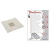 Lot 6 Sacs + Filtre BOOGY PRINCIPIO GIMINI (195270-58016) (A26B09) Aspirateur MOULINEX