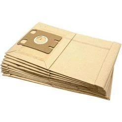 Vhbw 10x Sacs Compatible Avec Miele S217, S218, S219, S220, S221, S222, S223, S224, S225, S226 - Papier, Typ E, 31cm X 19,5cm, Couleur Sable