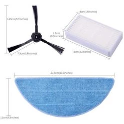 LONGZIMING Accessoires Pour Aspirateurs 5 Groupes, Balayeuses, Filtres, Brosses Latérales Et Lingettes Pour Ilife V5s Modèle Ilife V5 Pro Ilife X5 V3 + V5 V3 V5pro -Aspirateur et sac Soldes 28095403 5