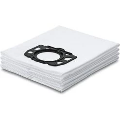 LONGZIMING 4pcs Kärcher Sachet Filtre Ouate Accessoire Pour Les Aspirateurs Multifonctions Eau Et Poussières WD 4, WD 5, WD 6, WD 4290, 5200 M, 5300 M Et 5600 MP -Aspirateur et sac Soldes 28111783 3