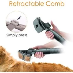 BRIDAY Dyson Dog Carding Brush, Brosse à Peigner Pour Poils De Chien/Chat Enlèvement Des Poils D'Animaux Dyson Accessoire Convient Aux Aspirateurs Dyson V6 DC24 DC25 DC35 DC45 DC65 DC66 -Aspirateur et sac Soldes 28412747 4
