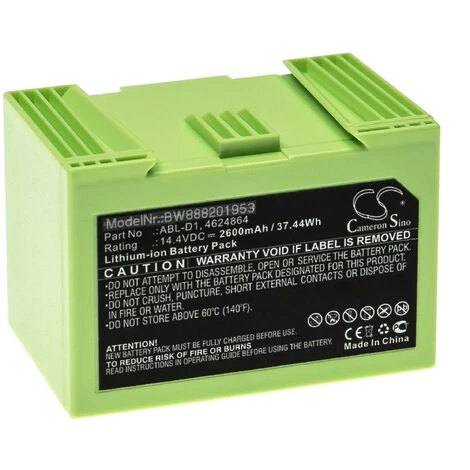 vhbw Batterie compatible avec iRobot Roomba i3, i31502F, i4, i7, i7+, i7158, i7550 aspirateur, robot électroménager (2600mAh, 14,4V, Li-ion) Vhbw Batterie Compatible Avec IRobot Roomba I3, I31502F, I4, I7, I7+, I7158, I7550 Aspirateur, Robot électroménager (2600mAh, 14,4V, Li-ion) -Aspirateur et sac Soldes 28438529 1