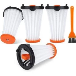 BEARSU 4 Pièces AEF144 Filtres De Remplacement Pour AEG Electrolux Rapido AG51 AG61 HX6 Et Ergorapido CX7-1 AG18 AG30 AG31 AG32 AG35 Filtre De Remplacement (alternative à AEG AEF 144, Electrolux EF144), Avec Brosse De Nettoyage