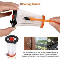 BEARSU 4 Pièces AEF144 Filtres De Remplacement Pour AEG Electrolux Rapido AG51 AG61 HX6 Et Ergorapido CX7-1 AG18 AG30 AG31 AG32 AG35 Filtre De Remplacement (alternative à AEG AEF 144, Electrolux EF144), Avec Brosse De Nettoyage -Aspirateur et sac Soldes 31607723 4