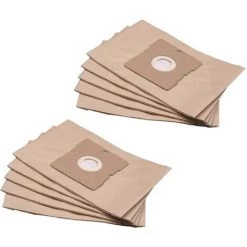 Vhbw 10x Sacs Compatible Avec Kärcher TSC 550, TSC 555, TSC550, TSC555 Aspirateur - Papier, Marron