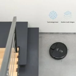 Robot Aspirateur Et Laveur AMIBOT Flex Laser - Black -Aspirateur et sac Soldes 32643600 3