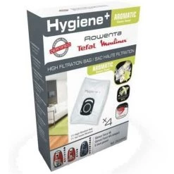 Boite De 4 Sacs Hygiene+ Aromatic Fleur (ZR200920) Aspirateur MOULINEX, ROWENTA, TEFAL