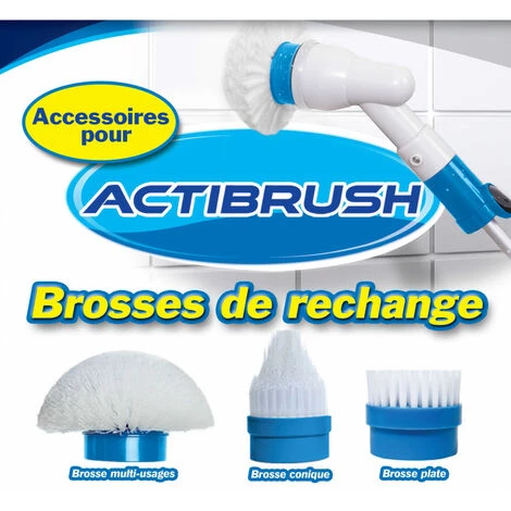 Venteo - 3 brosses ACTI BRUSH - TELESHOPPING - Blanc/Bleu - Adulte - Recharge Acti Brush Venteo - 3 Brosses ACTI BRUSH - TELESHOPPING - Blanc/Bleu - Adulte - Recharge Acti Brush -Aspirateur et sac Soldes 34856187 2