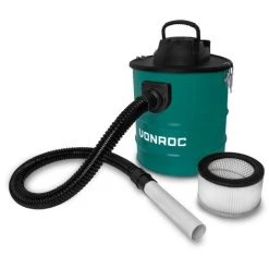 VONROC Aspirateur à Cendres 1600W - Réservoir De 20L - Câble D’alimentation De 3m – Pour Barbecue, Foyer Et Atelier