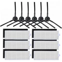 BRIDAY Pièces De Rechange Sous Vide 18pcs / Lot Robot Aspirateur Accessoires ILIFE A8 Pièces Pièces De Filtre HEPA Fit Pour ILIFE A8 Robot Aspirateur Pièces Accessoires D'aspirateur - -