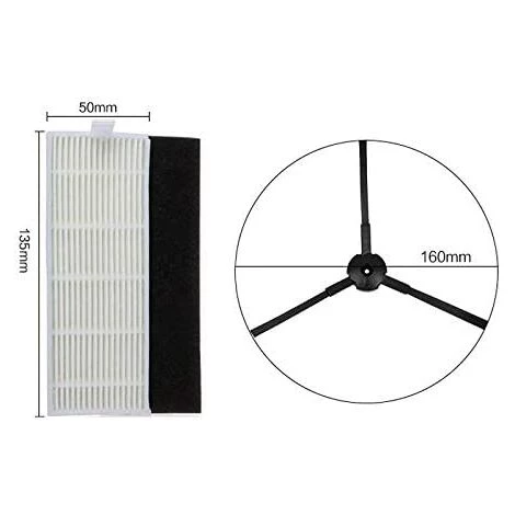 BRIDAY Pièces de Rechange sous Vide 18pcs / lot Robot aspirateur Accessoires ILIFE A8 Pièces Pièces de Filtre HEPA Fit pour ILIFE A8 Robot Aspirateur Pièces Accessoires d'aspirateur - - BRIDAY Pièces De Rechange Sous Vide 18pcs / Lot Robot Aspirateur Accessoires ILIFE A8 Pièces Pièces De Filtre HEPA Fit Pour ILIFE A8 Robot Aspirateur Pièces Accessoires D'aspirateur - - -Aspirateur et sac Soldes 36572625 3