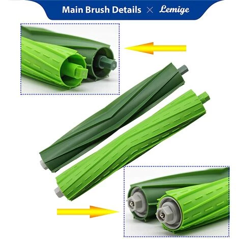 ABCRITAL Pièces De Rechange 9 Pièces Pour Aspirateur Irobot Roomba I&E Série I7 I7+ I3 I3+ I4 I4+ I6 I6+ I8 I8+/Plus E5 E6 E7, 1 Jeu De Brosses En Caoutchouc Multi-Faces, 4 Filtres D'Aspirateur Et 4 Brosses Latérales ABCRITAL Pièces De Rechange 9 Pièces Pour Aspirateur Irobot Roomba I&E Série I7 I7+ I3 I3+ I4 I4+ I6 I6+ I8 I8+/Plus E5 E6 E7, 1 Jeu De Brosses En Caoutchouc Multi-Faces, 4 Filtres D'Aspirateur Et 4 Brosses Latérales -Aspirateur et sac Soldes 36824552 3