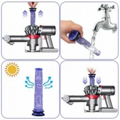 Morpilot Dyson Filtre Lot De 3 Pre-Moteur Filtre Lavables Pour Dyson V6 V7 V8 DC58 DC59 DC61 DC62 DC74,Remplacement Pour DY-965661-0 -Aspirateur et sac Soldes 37823255 5