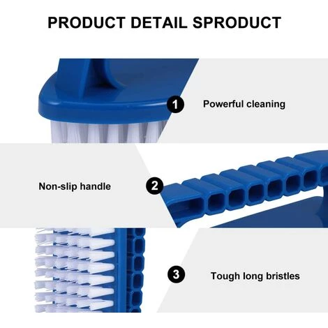 LONGZIMING Brosse de Piscine Brosse à Récurer Portable Brosse Dure Portable pour L'entretien Du Sauna de La Piscine D'eau de Mur de Sol LONGZIMING Brosse De Piscine Brosse à Récurer Portable Brosse Dure Portable Pour L'entretien Du Sauna De La Piscine D'eau De Mur De Sol -Aspirateur et sac Soldes 38078329 2