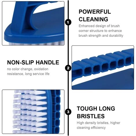 LONGZIMING Brosse de Piscine Brosse à Récurer Portable Brosse Dure Portable pour L'entretien Du Sauna de La Piscine D'eau de Mur de Sol LONGZIMING Brosse De Piscine Brosse à Récurer Portable Brosse Dure Portable Pour L'entretien Du Sauna De La Piscine D'eau De Mur De Sol -Aspirateur et sac Soldes 38078329 3