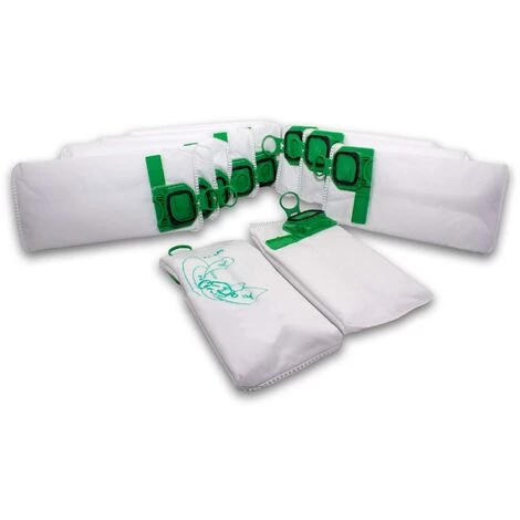 vhbw 10x Sacs compatible avec Vorwerk Kobold VK140, VK150, VK 140, VK 150 aspirateur - microfibres non tissées, 26cm x 14cm, blanc / vert Vhbw 10x Sacs Compatible Avec Vorwerk Kobold VK140, VK150, VK 140, VK 150 Aspirateur - Microfibres Non Tissées, 26cm X 14cm, Blanc / Vert -Aspirateur et sac Soldes 39113279 3