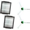 LANGRAY Kit D'accessoires De Rechange Pour IRobot Roomba Série I IRobot I7 E5 E6 Filtre, Brosse Principale Et Brosse Latérale Personnalisable 2*filter+2*side Brushes