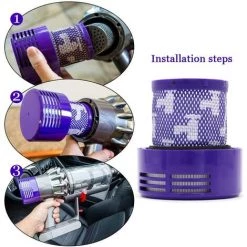 BETTERLIFE 2 Pack Filtre De Remplacement Pour Dyson V10 Cyclone, V10 Absolute, V10 Animal, V10 Total CleanRemplacez La Pièce Dyson -Aspirateur et sac Soldes 41480900 4