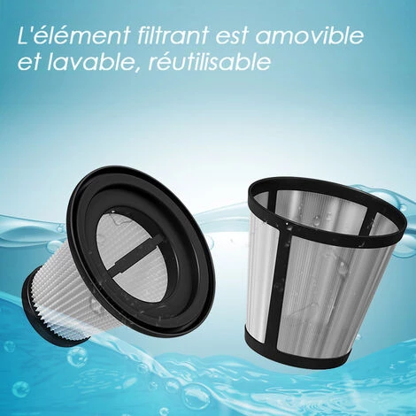 Filtre Hepa Aspirateur Amovible réutilisable en acier-les accessoires de aspirateur GEKER AR191 noir Filtre Hepa Aspirateur Amovible Réutilisable En Acier-les Accessoires De Aspirateur GEKER AR191 Noir -Aspirateur et sac Soldes 41978416 2