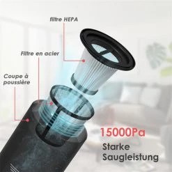 Filtre Hepa Aspirateur Amovible Réutilisable En Acier-les Accessoires De Aspirateur GEKER AR191 Noir 3 Filtre Hepa Aspirateur Amovible Réutilisable En Acier-les Accessoires De Aspirateur GEKER AR191 Noir -Aspirateur et sac Soldes 41978416 4