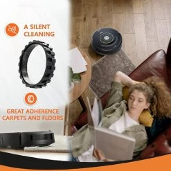 VERSAILLESFR PNEUS Roues Pour IROBOT ROOMBA Séries 500, 600, 700, 800 Et 900 (Pack 2 Unités) Antidérapant, Adhérence Exceptionnelle Et Montage Facile -Aspirateur et sac Soldes 42050566 3