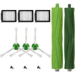 GUAZHUNIFR Filtres Et Brosses Aspirateur Kit Pièces Accessoires Compatible Serie Roomba I3/i3+/i4/i7/i7+/E5/E6/E7 Guazhuni- Pack De Brosses Latérales, Rouleaux Et Filtres Hepa