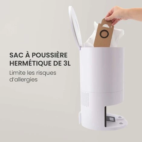 Robot aspirateur et laveur AMIBOT Spirit Premium Station de vidage automatique - Silver Robot Aspirateur Et Laveur AMIBOT Spirit Premium Station De Vidage Automatique - Silver -Aspirateur et sac Soldes 43079290 5