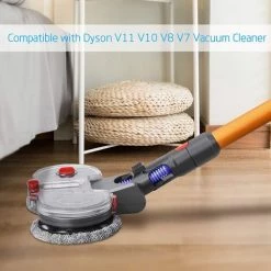 HIASDFLS Tête De Balai Électrique Pour Dyson V11 V10 V8 V7 Aspirateur Sans Fil, Accessoire De Rechange De Brosse De Sol Pour Parquet Sols Durs, Avec Réservoir D'Eau Et 6 Tampons De Balai (Mop Head) 2 HIASDFLS Tête De Balai Électrique Pour Dyson V11 V10 V8 V7 Aspirateur Sans Fil, Accessoire De Rechange De Brosse De Sol Pour Parquet Sols Durs, Avec Réservoir D'Eau Et 6 Tampons De Balai (Mop Head) -Aspirateur et sac Soldes 43782209 3