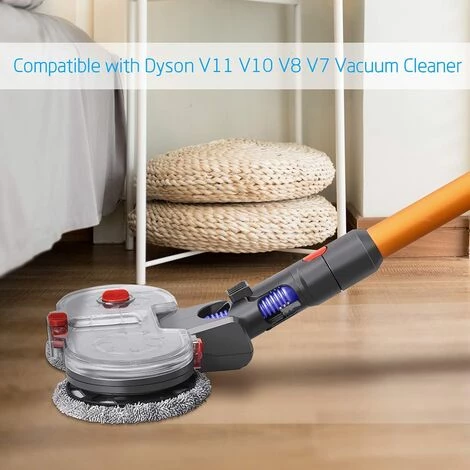 HIASDFLS Tête De Balai Électrique Pour Dyson V11 V10 V8 V7 Aspirateur Sans Fil, Accessoire De Rechange De Brosse De Sol Pour Parquet Sols Durs, Avec Réservoir D'Eau Et 6 Tampons De Balai (Mop Head) HIASDFLS Tête De Balai Électrique Pour Dyson V11 V10 V8 V7 Aspirateur Sans Fil, Accessoire De Rechange De Brosse De Sol Pour Parquet Sols Durs, Avec Réservoir D'Eau Et 6 Tampons De Balai (Mop Head) -Aspirateur et sac Soldes 43782209 3