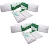 Vhbw 20x Sacs Compatible Avec Vorwerk Kobold VK140, VK150, VK 140, VK 150 Aspirateur - Microfibres Non Tissées, 26cm X 14cm, Blanc / Vert