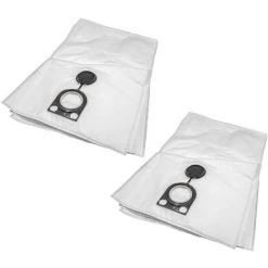 Vhbw 10x Sacs Compatible Avec Bosch GAS 1200, GAS 1200 L Professional, GAS 15 Aspirateur - Microfibres Non Tissées, 43cm X 33cm, Blanc